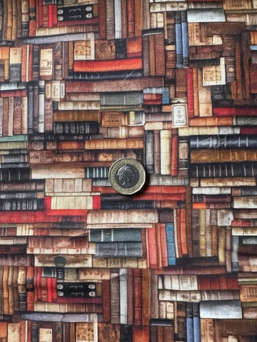 Bookshelf book fabric - fabric, crafts
