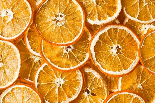Dried orange slices edible - dried,