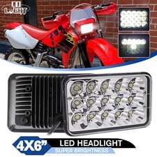Brightest 4x6" LED Headlight Hi/Lo Sealed Beam For Honda XR250 XR400 XR650 Motor