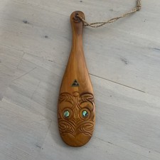 carved wooden Maori patu