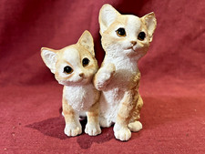 Gorgeous Leonardo Collection Ginger Cats Kittens  Figurine Excellent Condition