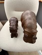 Liberty Leather Hippo Family - Mother & Child