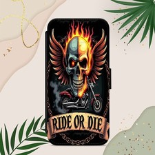 Skull Biker Ride or Die Flip