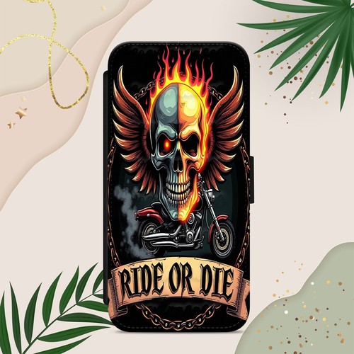Skull biker ride die flip - biker,