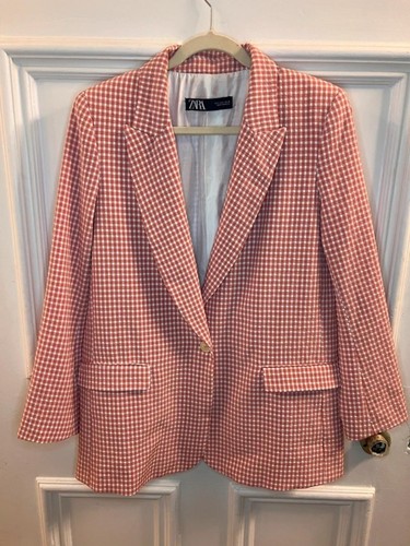 Zara gingham blush - pink, summer
