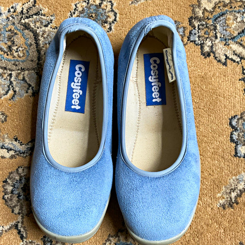 Cosyfeet women blue suede - cosyfeet, women’s