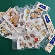 Vtg Ceramic Decals Mixed Media