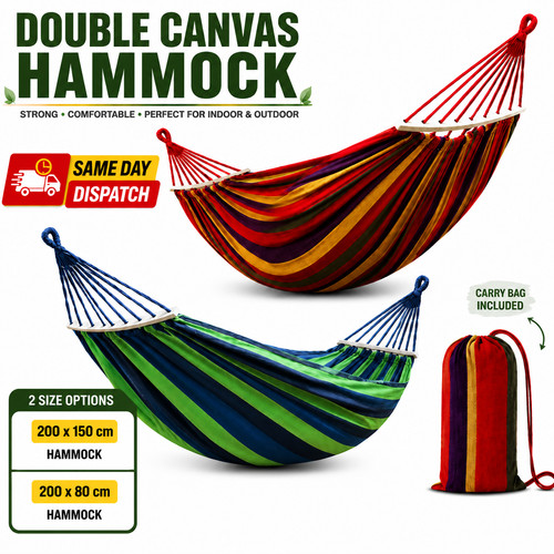Double garden hammock - double, camping