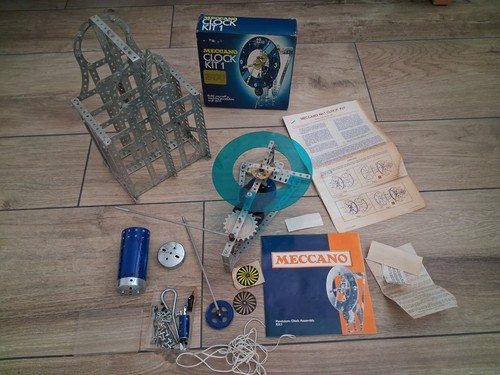 Vintage meccano clock kit - clock, 1