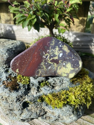 Natural basalt polished cobble - basalt,