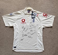 Signed England Cricket Shirt - circa early 2000