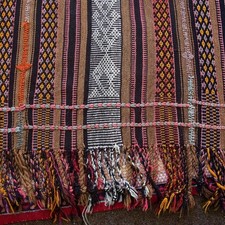 Vintage Kilim Tribal Nomadic Turkmen Rug Handwoven Wool 1.75 x 1.80m Good Cond.