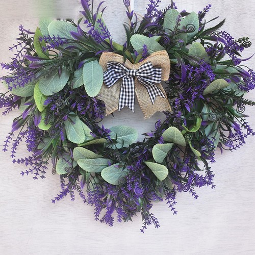 Lavender wreath farmhouse - wreath,