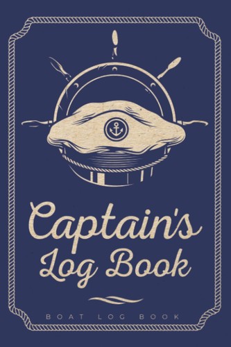 Captains log book boat - book, boating
