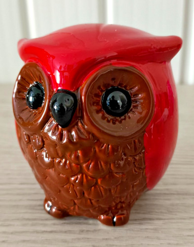 Ceramic owl money - box, piggy