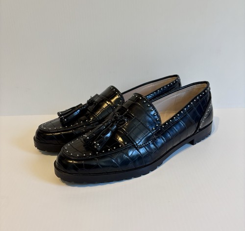 Zara black moc - black, croc