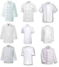 WHITE CHEFS JACKETS, FULL/HALF