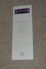 Mercedes 200 - 400 Series W124 Interior & Exterior Colour Guide 1994