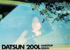 Datsun Nissan Laurel 200L 1975 Dutch Market Sales Brochure Saloon Hardtop
