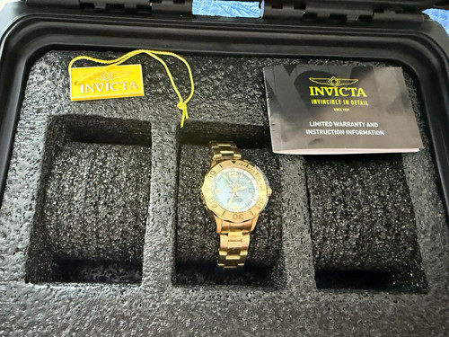 Invicta gmt marvel gold tone - gold,