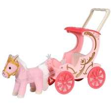 Baby Annabelle Royal Set 2 In 1 Little Sweet Carriage And Pram Includes Pony