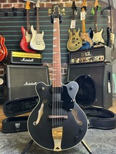 Eastwood Classic 5 Seye Signature Matte Black 2023 Hollow Body Electric Bass