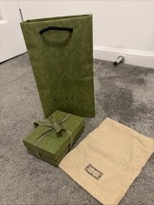 Gucci Green Gift Bag With Box And Dust Bag