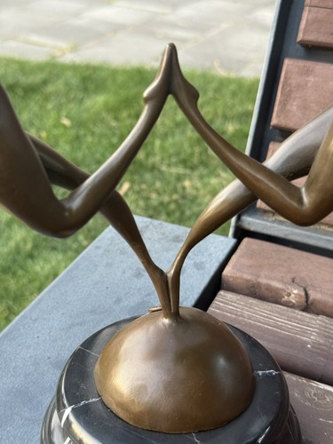Bronze women statue dancer - women,