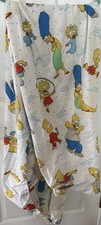 Vintage 1990 Matt Groening The Simpsons Twin Fitted Sheet Retro Bart Homer