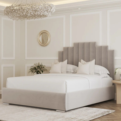 Crown panel bed frame - bed,