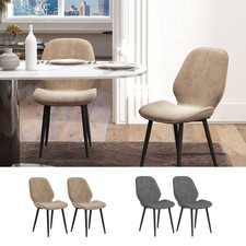 2 Piece Kitchen Chairs, Fabric