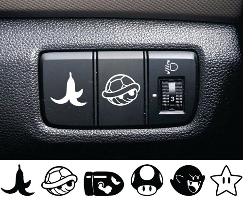 Blank buttons racing car decal - car,
