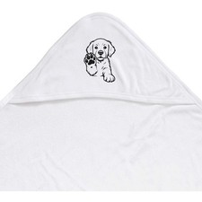 'Adorable Golden Retriever Puppy' Baby Hooded Towel (HT00037559)