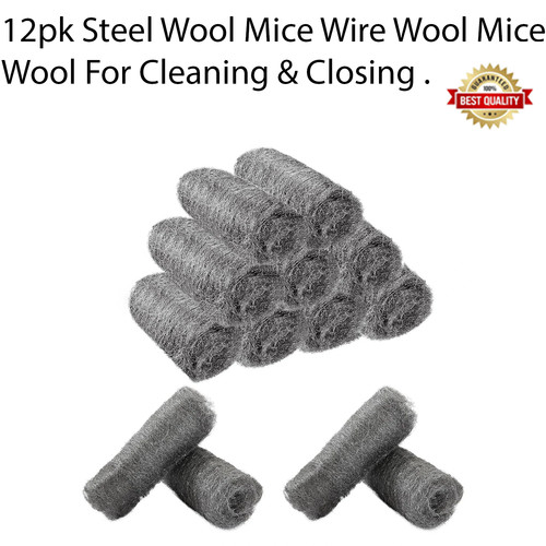 12pk steel wool mice - steel,