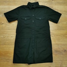 Volcom Playsuit Womens S Small Black 100% Cotton Short Sleeve Shorts Jumpsuit