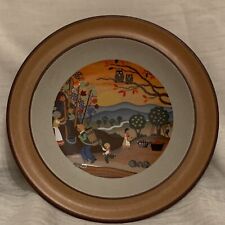 Vintage Schramberg 6 Inch Wall Plate Harvest Apple Scene