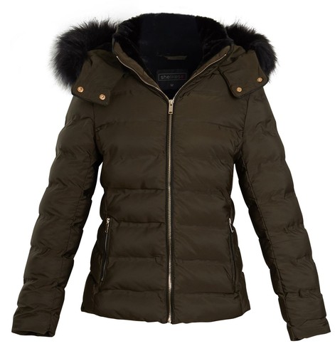 Ladies quilted faux fur - ladies,