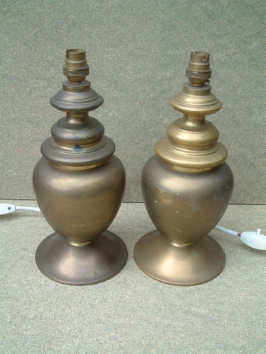 Vintage pair matching brass - pair,