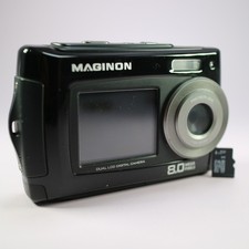Maginon Digital Camera 8.0MP Underwater Selfie Screen Black Tested