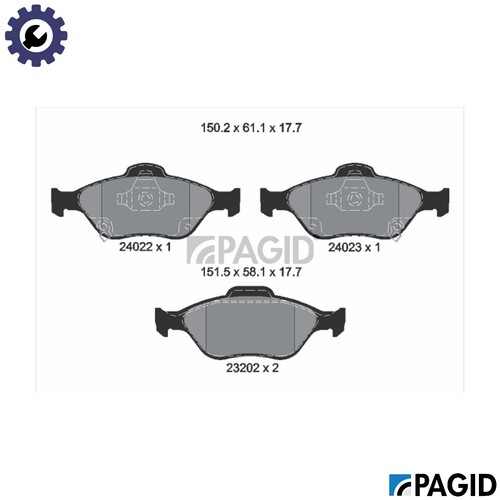 Brake pad set disc - brake,