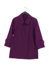 Louis Vuitton Women's Coat UK 8 Purple 100% Cotton Trench Coat