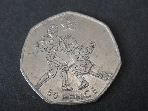 London olympic 2012 - 50p, coin