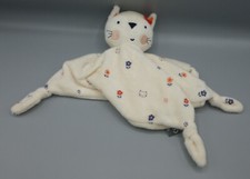Orchestra Cream Kitty Cat Kitten Baby Comforter Soother Blankie Blanket Flowers