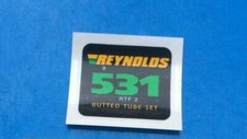 NOS REYNOLDS 531 BUTTED TUBE FRAME DECAL,ORIGINAL NOT REPRODUCTION