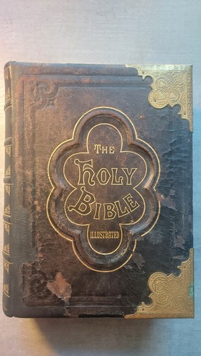 Antique 1878 holy bible - antique,