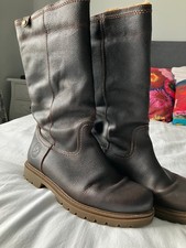 Panama Jack Leather Boots Chestnut Brown size 6