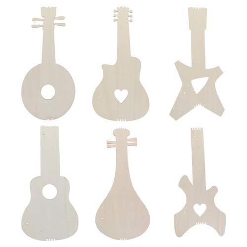 Pcs children wooden guitar - 6,