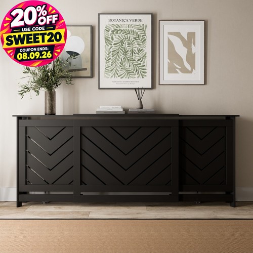 Radiator cover black modern - radiator,