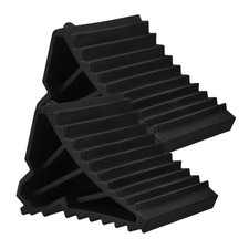  Rv Wheel Chock Stopper Rubber Wedges Shims Boat Trailer Accessories