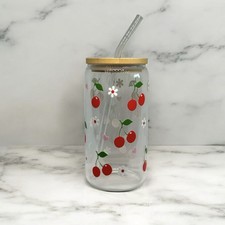 Cherry 16oz Glass Libbey Can